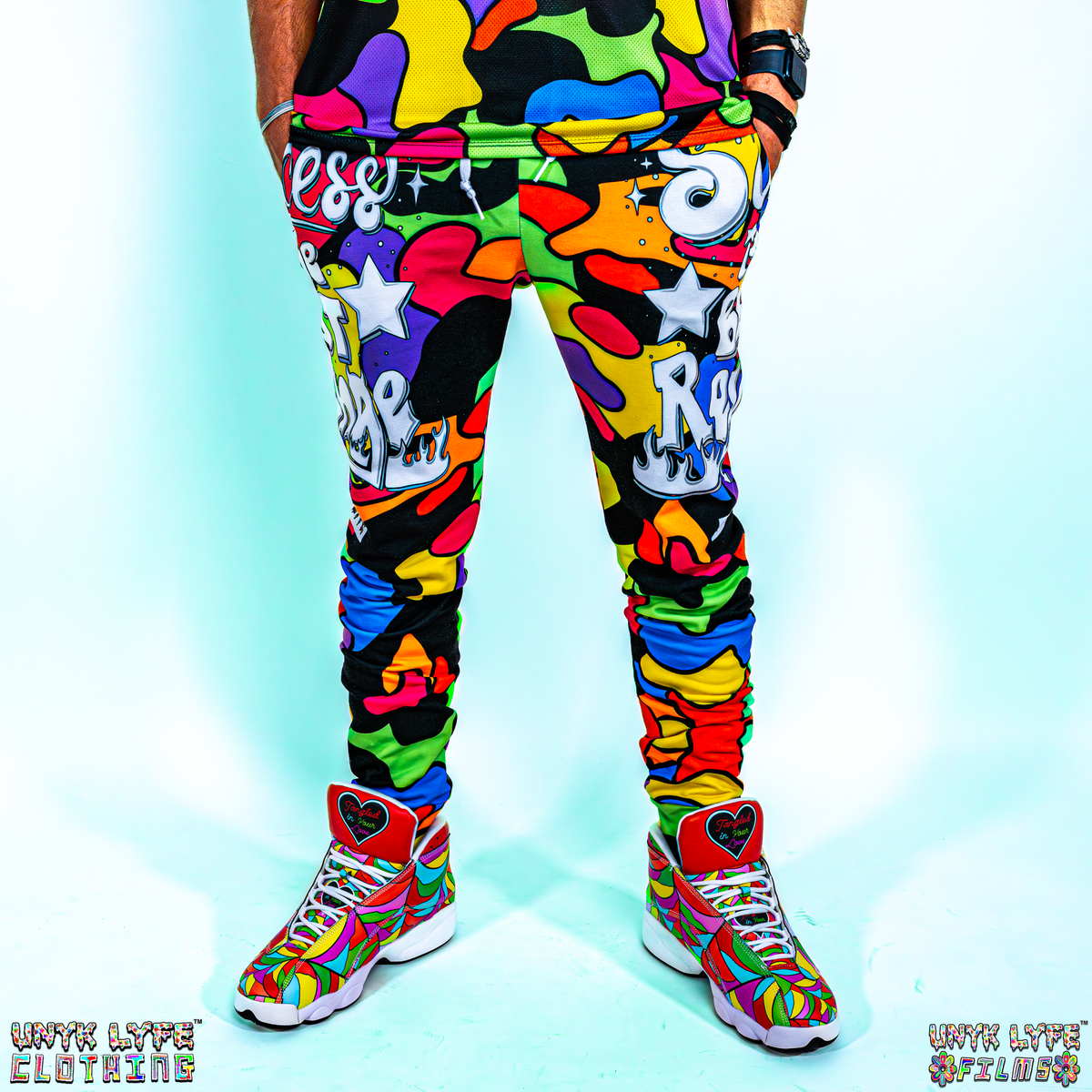 Unyk Lyfe Clothing Men s Rave Joggers Colorful Clothing Brand