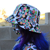 Alien Floral: Bucket Hat (Checker)