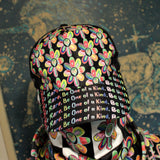 Alien Floral: Dad Hat (Black Out)