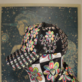 Alien Floral: Dad Hat (Black Out)