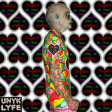 Multicolor V-neck