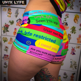 Colorful Women’s Booty Shorts