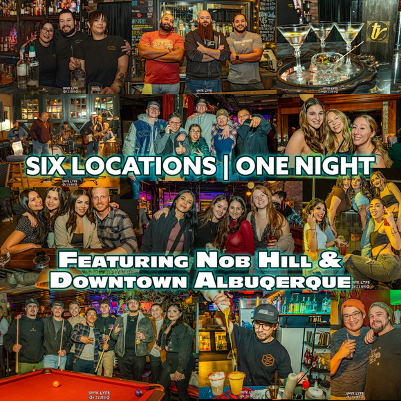 Six Locations in one night featuring the Nob Hill and Downtown Area (February 11th, 2023)