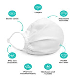 Chapter One: Adjustable Face Mask (White Out)