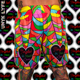 Unyk Lyfe Clothing | Colorful rave shorts